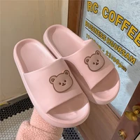 women slippers cute cartoon bear girl shoes light slides summer indoor bathroom women trending slippers casual flip flops 2021