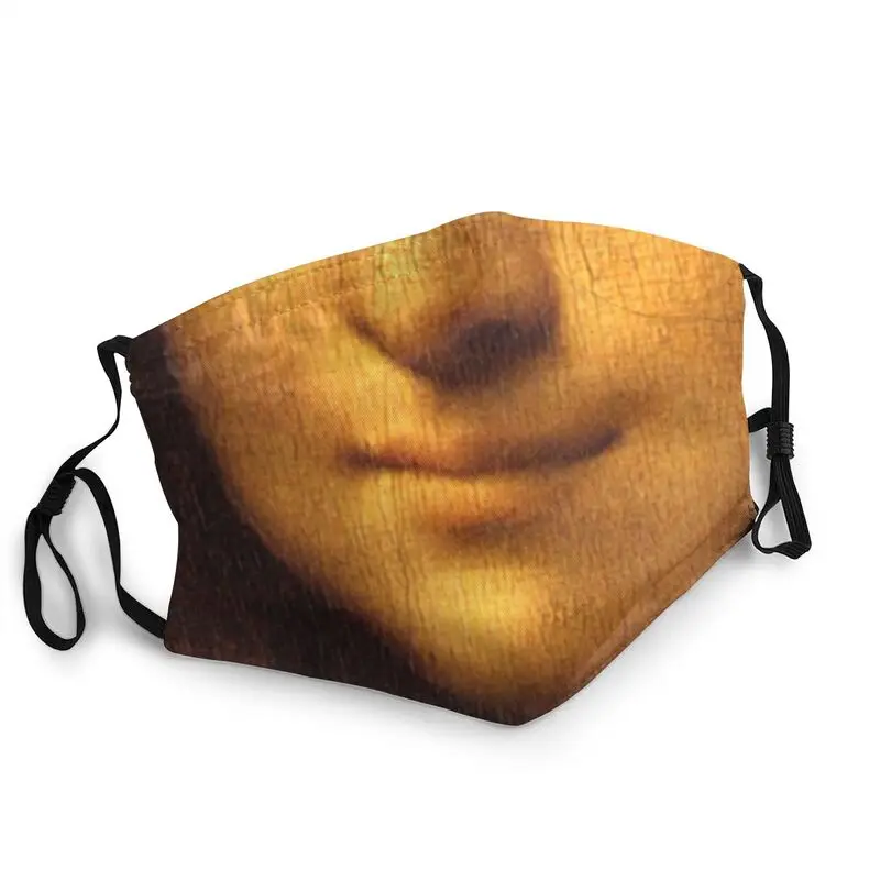 

Mysterious Smile Leonardo Da Vinci Mask Dustproof Breathable Mona Lisa Face Mask Protection Cover Adult Respirator Mouth Muffle