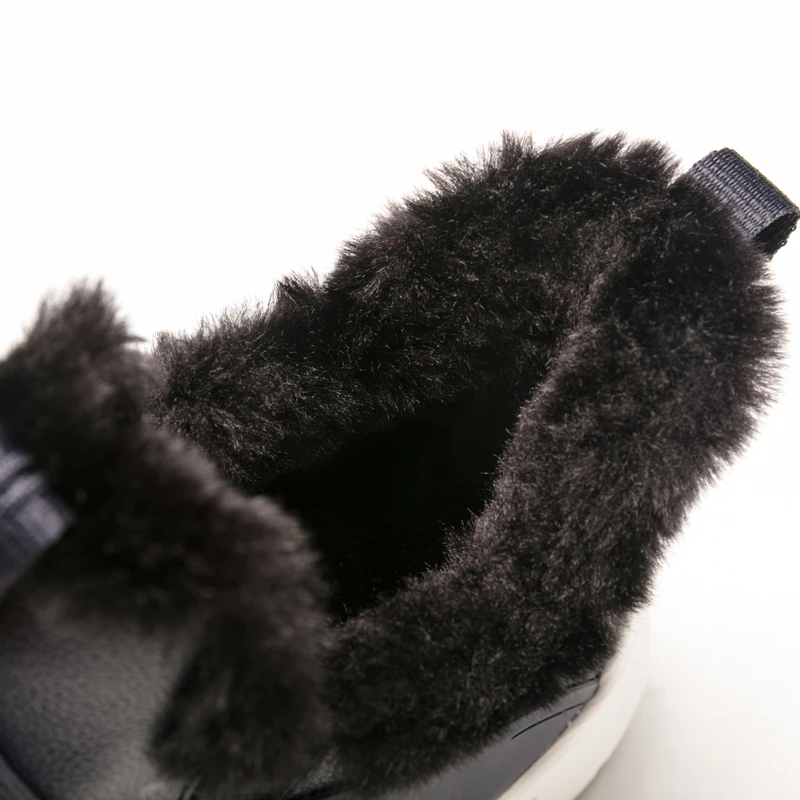 Ботинки мужские ONEMIX с меховой подкладкой водонепроницаемые черные | Спорт и