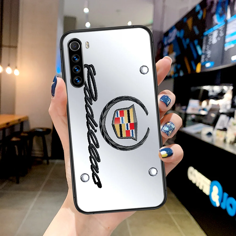

Luxury Car Cadillac Phone Case For Xiaomi Redmi Note 7 8 8T 9 9S 4X 7 7A 9A K30 Pro Ultra black Bumper Fashion Shell Painting