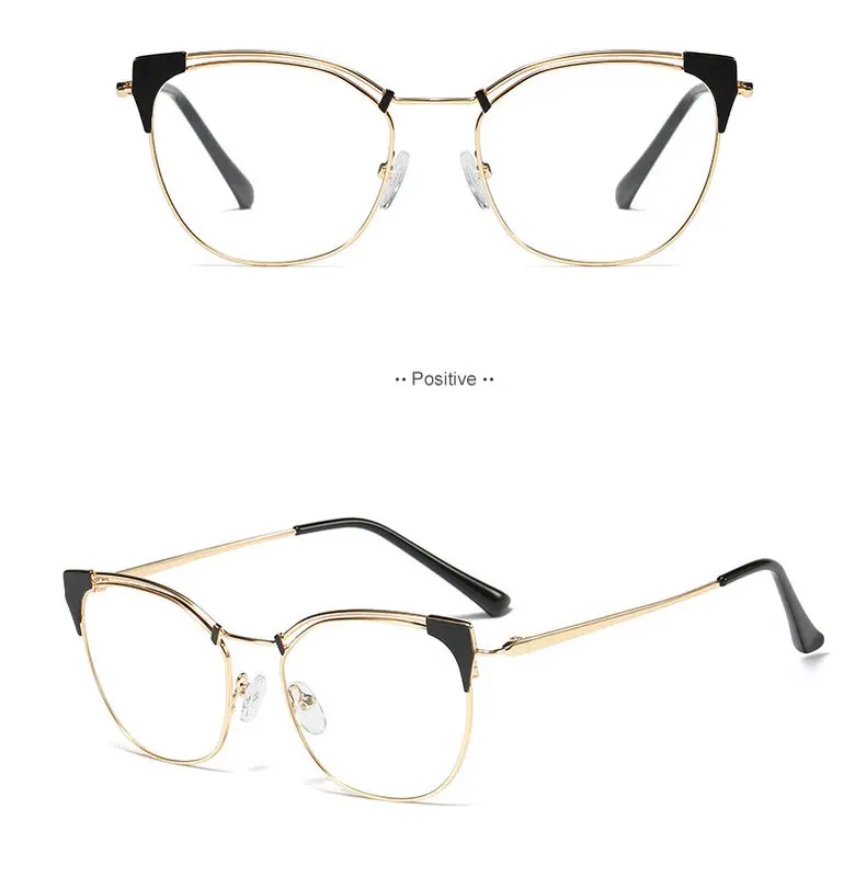 women whtie cat frame light photochromic reading glasses outdoor far and near diopter progressive multi-focus reading mirror FML