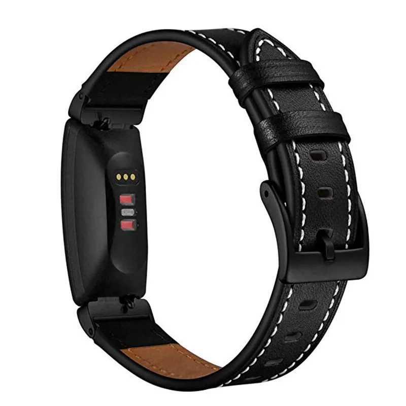 10 цветов браслет из натуральной кожи ремешок для Fitbit Inspire/Inspire Hr браслеты для Fitbit Inspire фитнес-трекер - Цвет: 1