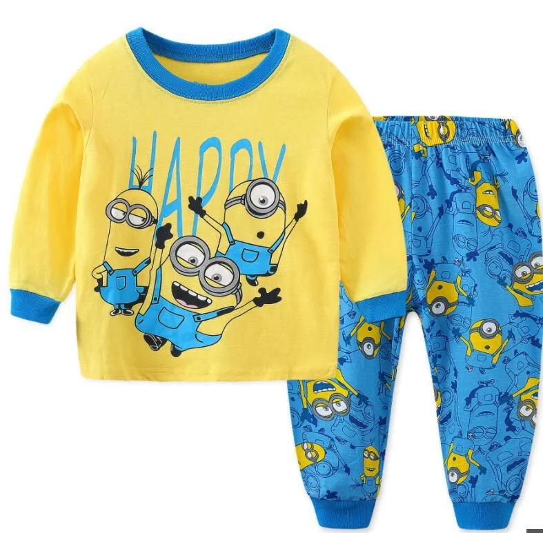 Специальная цена новые детские пижамные комплекты с длинными рукавами