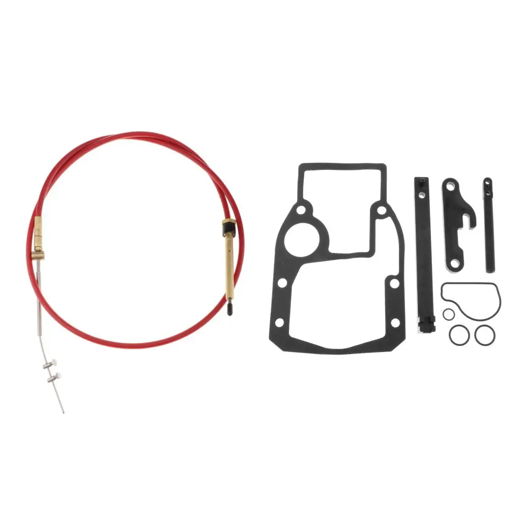 

Boat Repair Parts, Cable Kit + Adjustment Tools + Mounting Gaskets Set Fits OMC 987661 1986-1993
