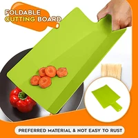 kitchen foldable cutting board multifunction non slip chopping blocks food grade plastic chopping board cooking accessories