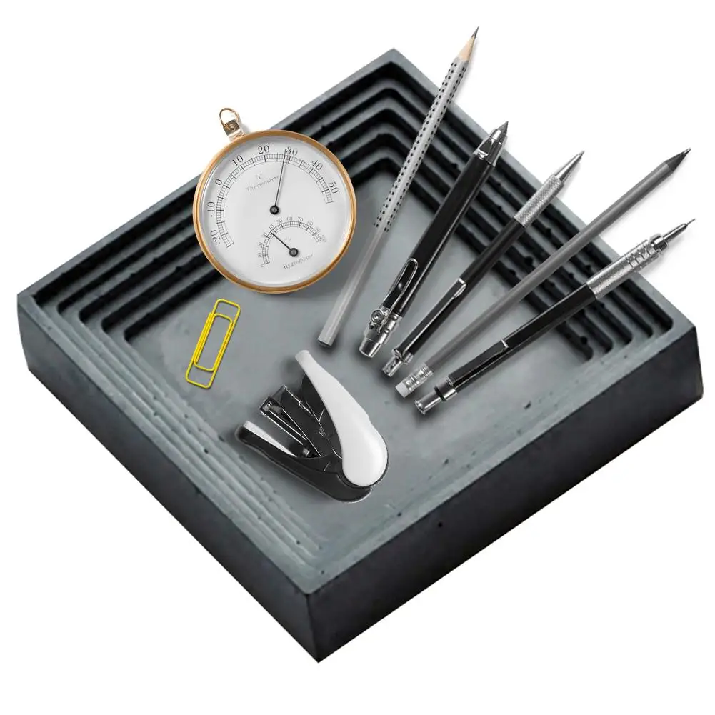 Силиконовая форма для цемента прозрачный бетонный поднос хранения мясистый