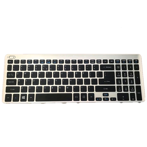 Клавиатура для ноутбука с ЖК-дисплеем, верхняя задняя крышка, задняя крышка, Задняя деталь, Задняя деталь для ACER, Задняя деталь, черный цвет