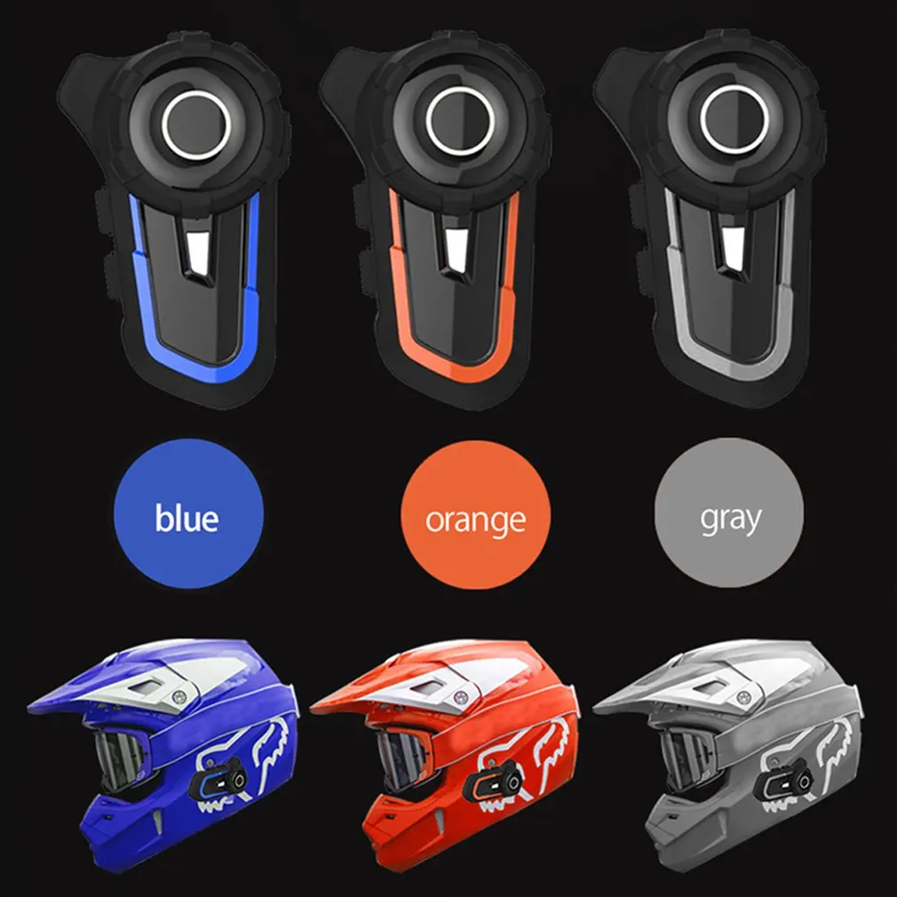 

Motorcycle Wireless 5.1 Headset Universal Pairing 1000M Range Intercom For Motorcyclists Talking Helmet S2 FM Radio