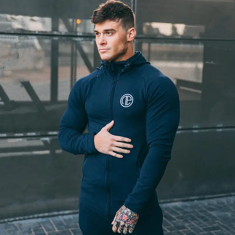 Mens Running Sportswear Sets Sweatshirt Sweatpants Gym Fitness Bodybuilding Hoodies Tops Pants Male Jogging Workout Tracksuits