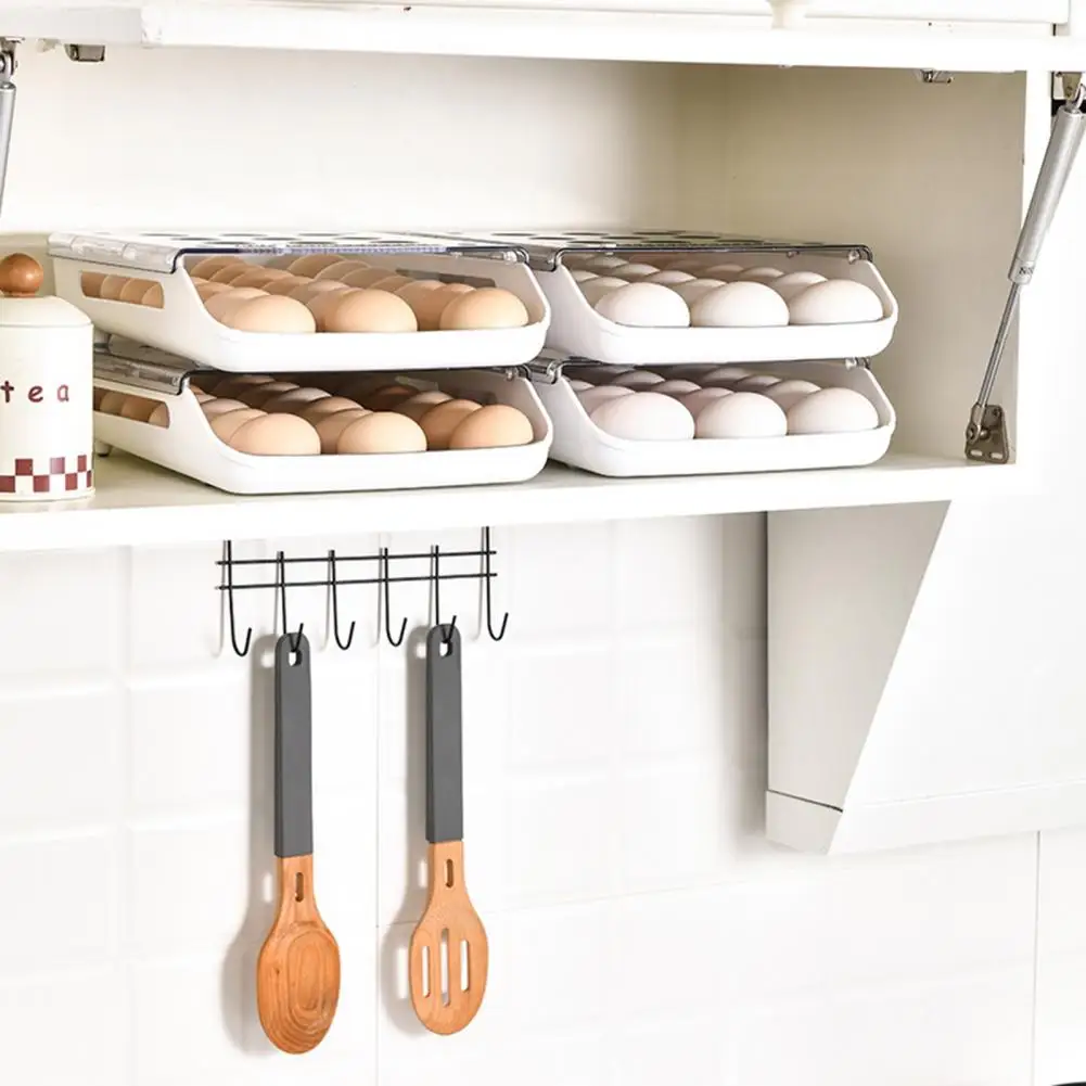 

Egg Storage Container Wear Resistance Automatic Egg Rolling Easy to Clean Plastic Egg Storage Container for Kitchen