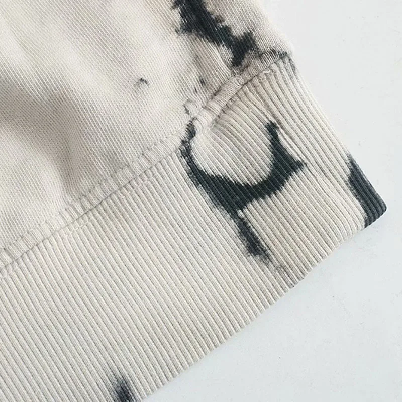 

Disney Sweatshirt Women Cartoon Tigger Tie-dye Pullover Jacket Oversize Vintage Streetwear Female O-Neck Casual Loose Long Tops