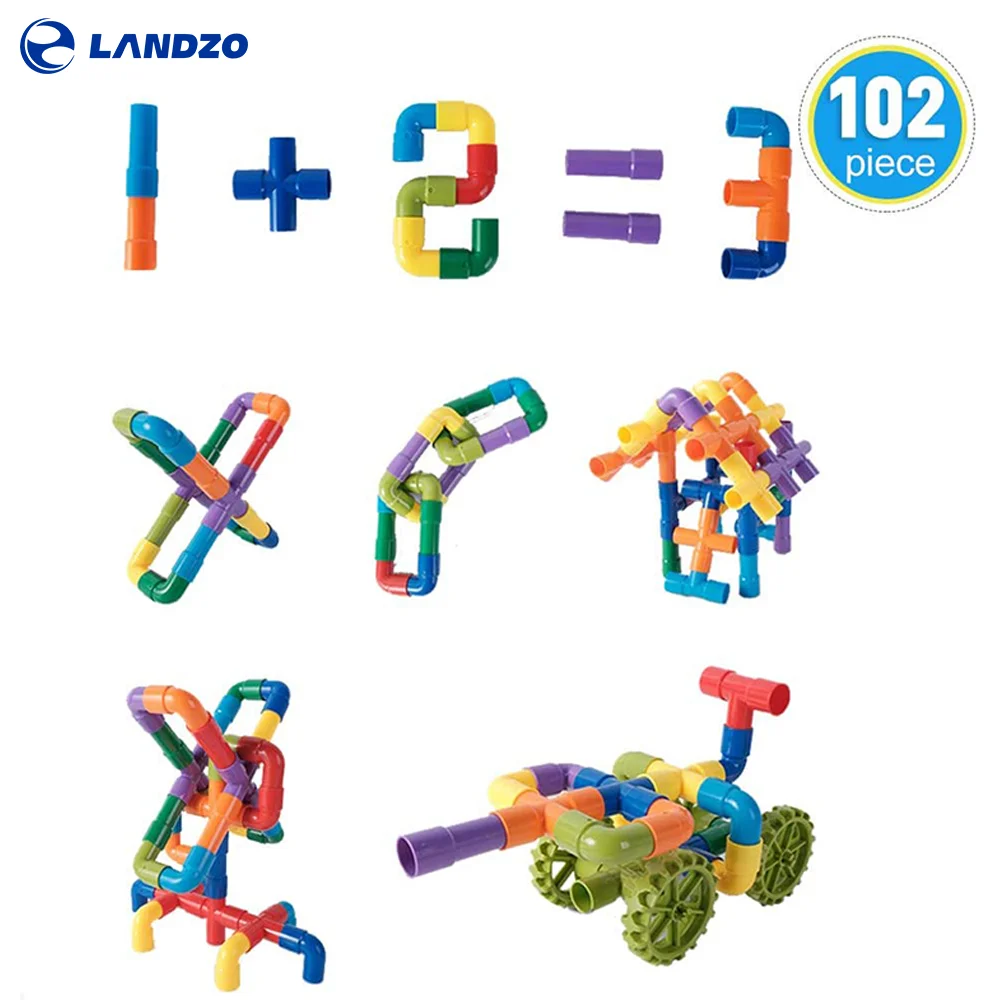 

102 Piece Marble Runs Kids Building & Construction Toys DIY Building Blocks STEAM Learning Toys for Children Gifts