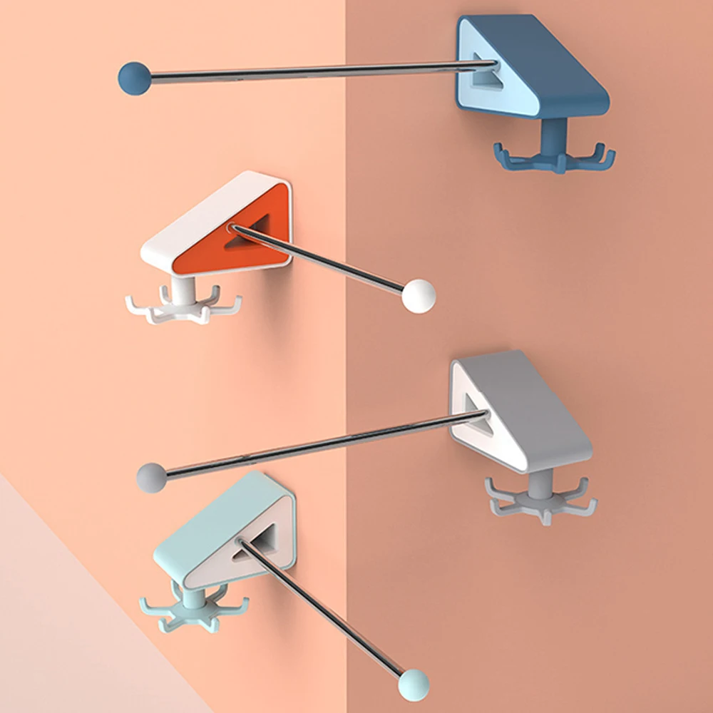 

Hanging Storage Rack Durable With Irons Home Decor Free Punching Strong Adhesive Creative