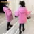 Одежда для детей от 4 до 13 лет шерстяное пальто для девочек, осенне-зимняя Вельветовая утепленная куртка с капюшоном ветровка для девочек, Детское пальто - изображение