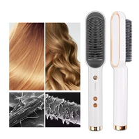 2 in 1 hair straightener curlers hot comb professional electric hair brush smoothcorrugation heated comb hairdressing devices