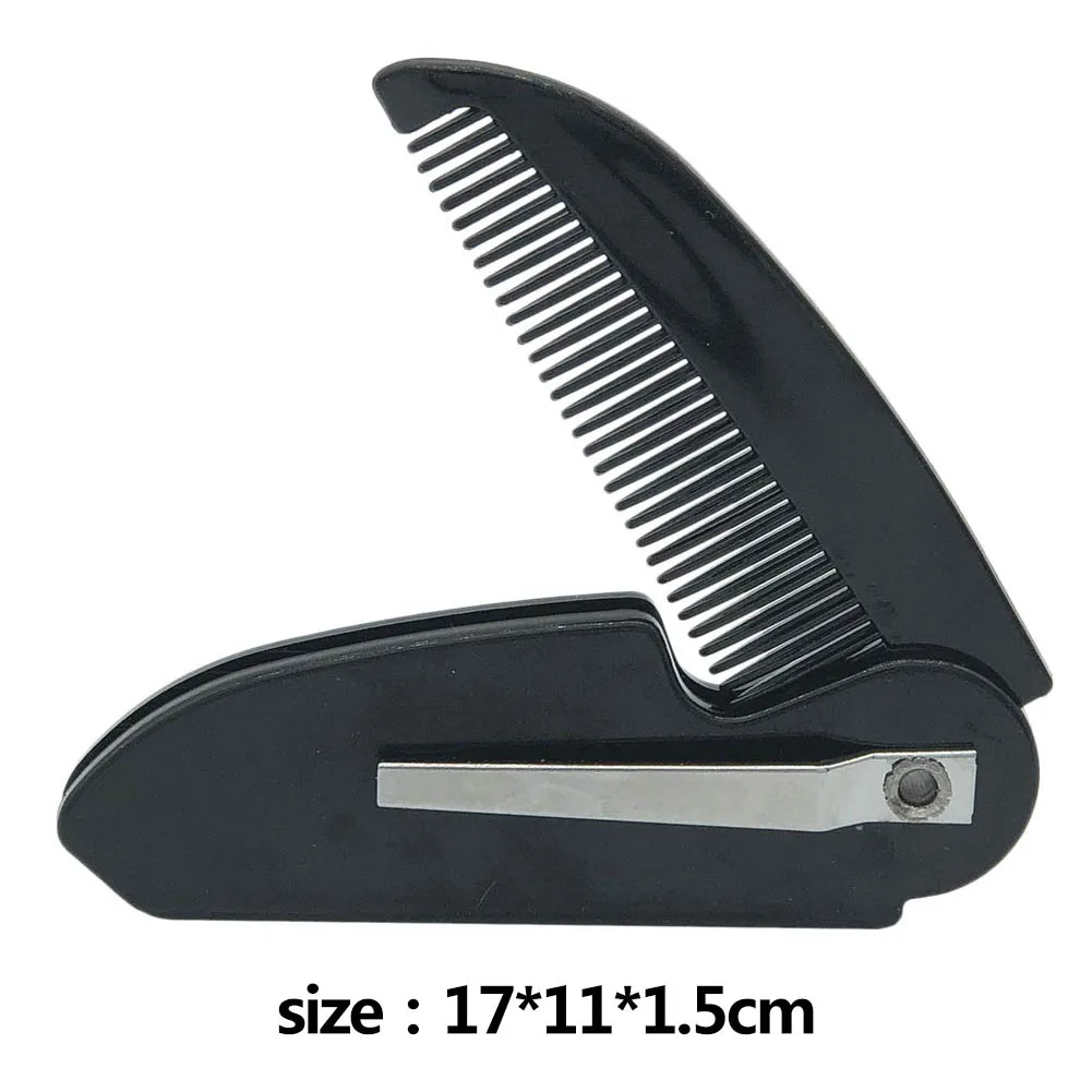 

1PC Man Woman Folding Portable Pocket Clip Beard Moustache Convenient Hair Moustache Styling Beard Comb