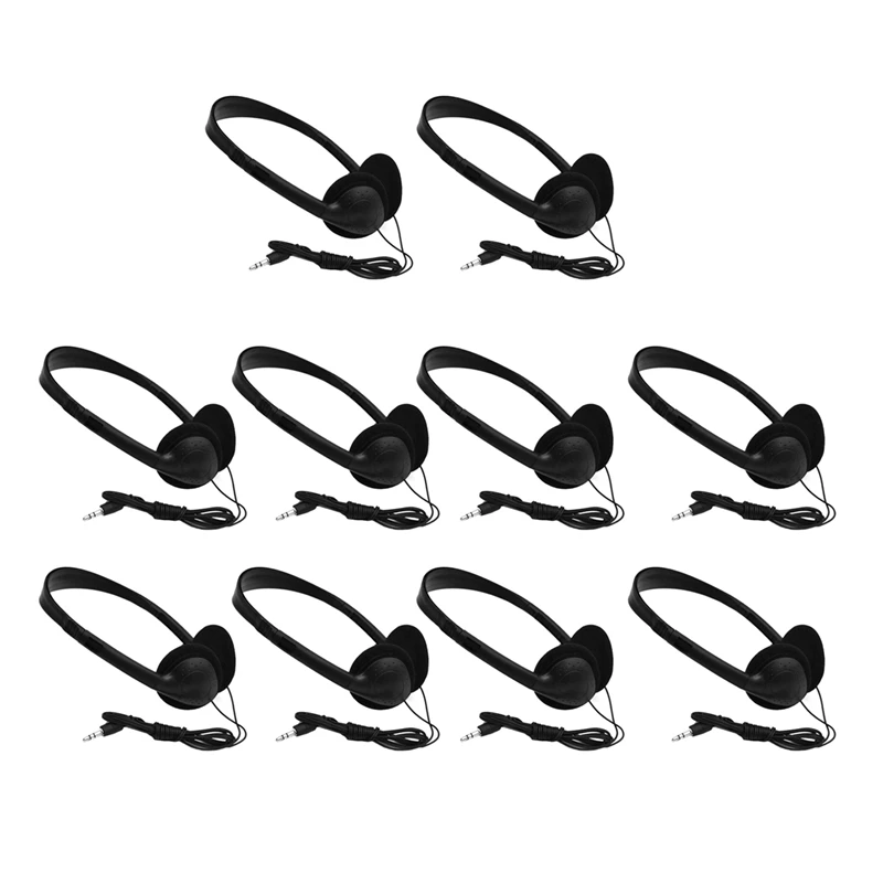 10 Pieces In-Line Classroom Learning Headphones Wired | Earphones &amp