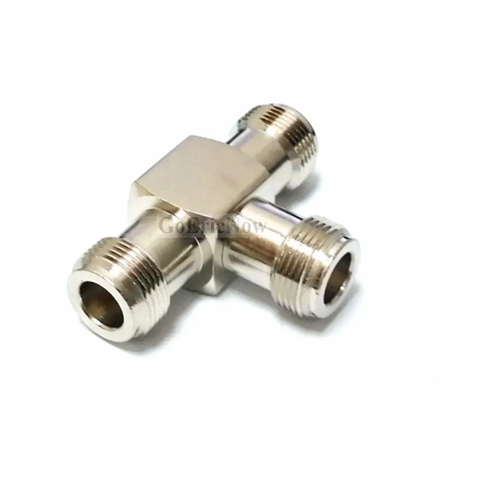 1 pcs RF Coaxial N Female To F Connector Triple T Shaped Adapter 3-Way Splitter For Moble Signal Booster Repeaster | Обустройство