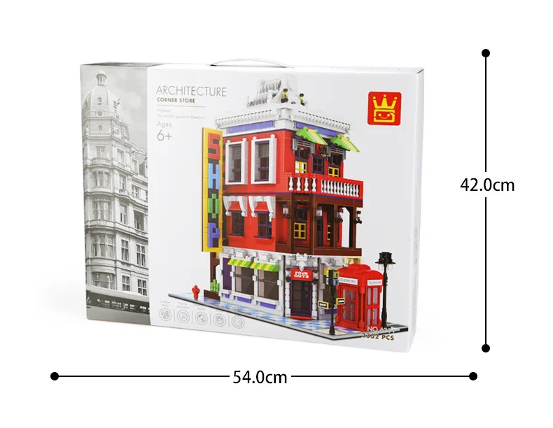 

Wange Blocks Architecture Series Model Hotel Building Bricks Beautiful House Brinquedos Educational Toys for Children Gifts 6310