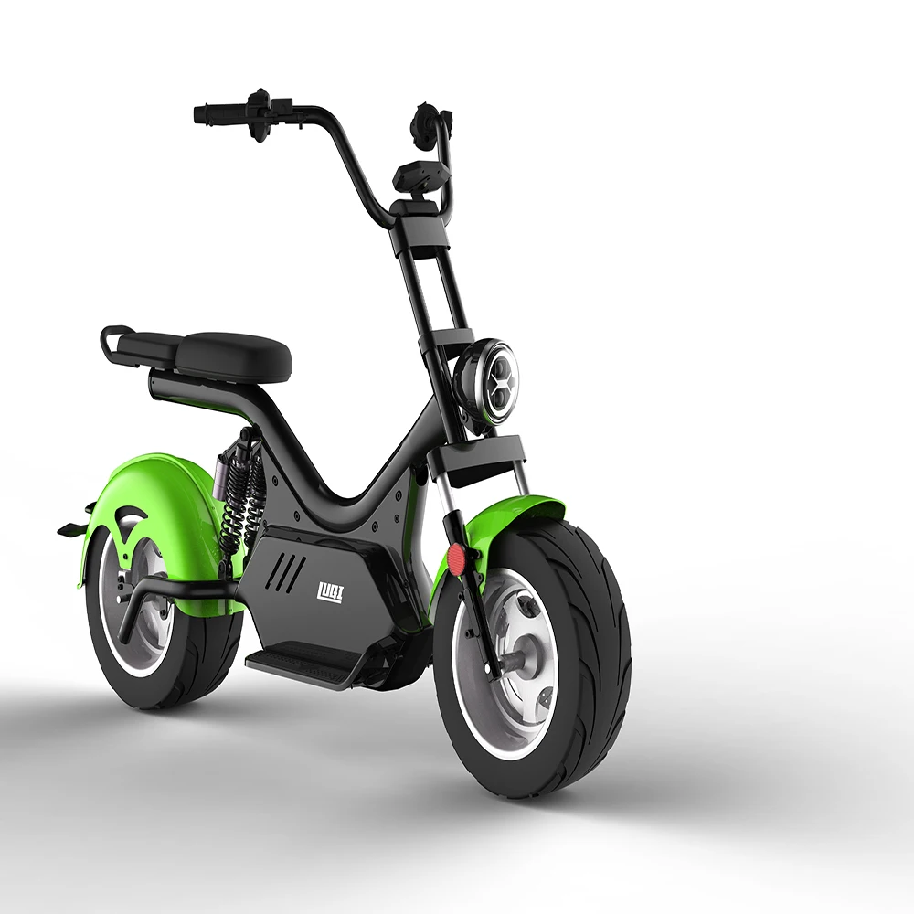 Bestellen 【 K1-017 】Electric Roller Citycoco Zwei-Rädern Elektrische Fahrrad Roller Große Rad 60V Elektrische Roller Mit Sitz Kann Reise 40-80KM