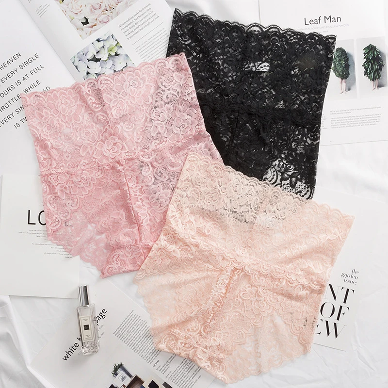 Нижнее белье женские трусики кружевные подштанники Высокая талия сексуальное