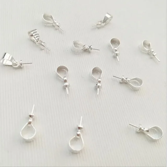 50 шт./лот DIY модные ювелирные аксессуары Висячие колпачки коготь гвозди иглы сплав Материал родиевое покрытие кулон Отдел изготовления - Цвет: Silver