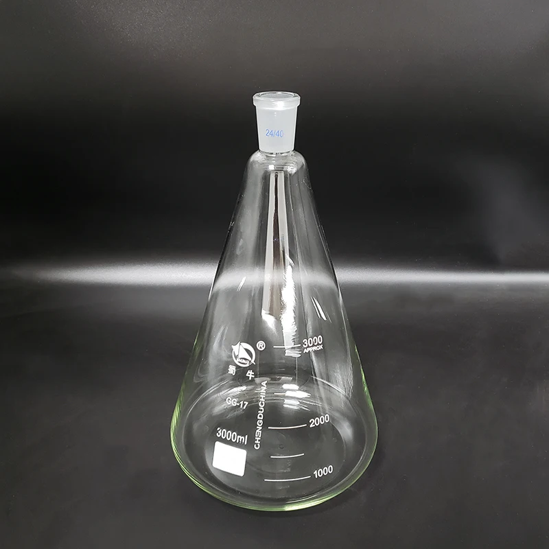 Ceny Kolba Stożkowa Ze Standardowym Uziemieniem, Pojemność 3000ml, Złącze 24/40, Kolba Erlenmeyera Ze Znakiem Kleszcza Najtaniej Kolba Stożkowa Ze Standardowym Uziemieniem, Pojemność 3000ml, Złącze 24/40, Kolba Erlenmeyera Ze Znakiem Kleszcza