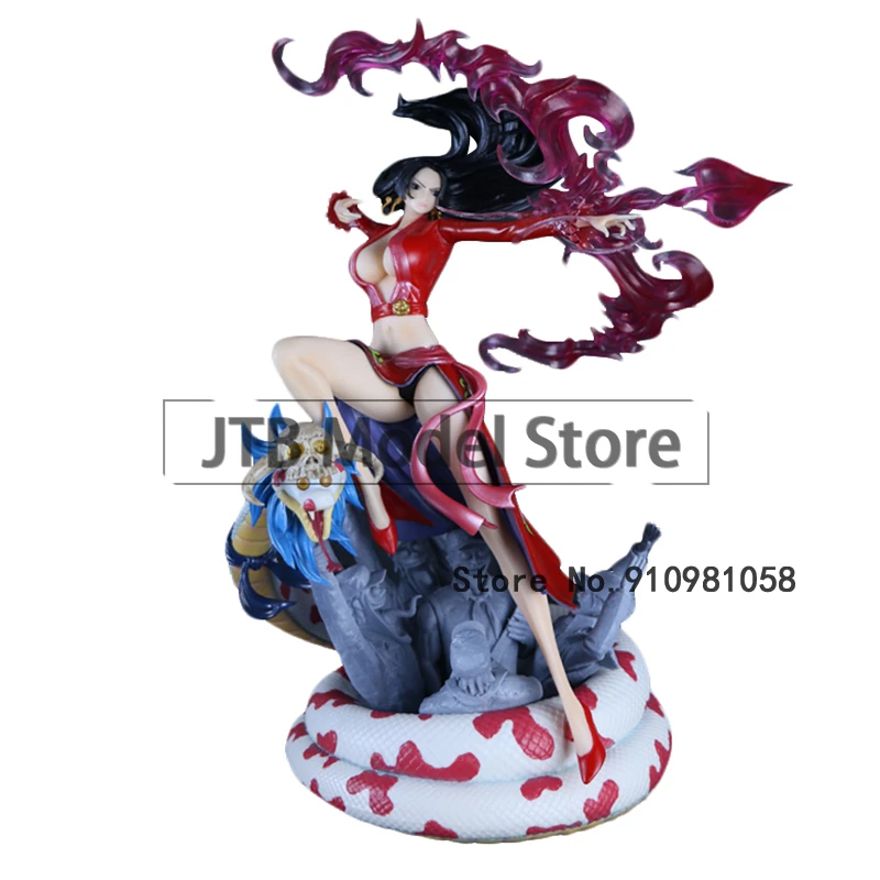 

One Piece Figure GK Snake Princess Boa Hancock Figma Slave Arrow Battle Statue Anime 14 Inch PVC Model Collection Gift Toys