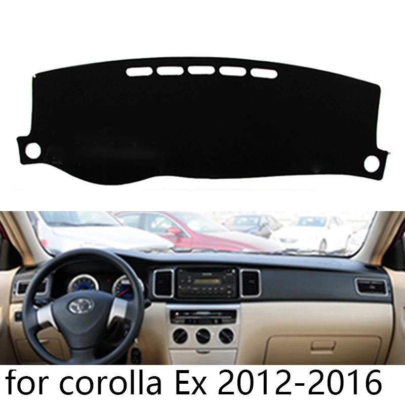 

for Toyota Corolla EX 2012-2016 dashboard mat Protective pad Shade Cushion Pad interior sticker car styling accessories
