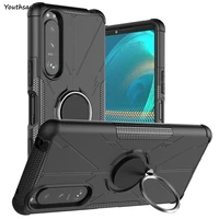 for sony xperia 5 iii case cover for sony xperia 5 iii coque ring armor shockproof protective phone bumper for sony xperia 5 iii