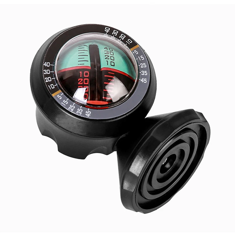 

1pc Black ABS Gradient Balancer Car Vehicle Inclinometer Multifunctional Angle Slope Spirit Level Meter Finder Tool