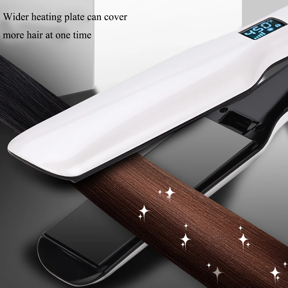 Широкая нагревательная пластина электрические утюжки для выпрямления быстрый