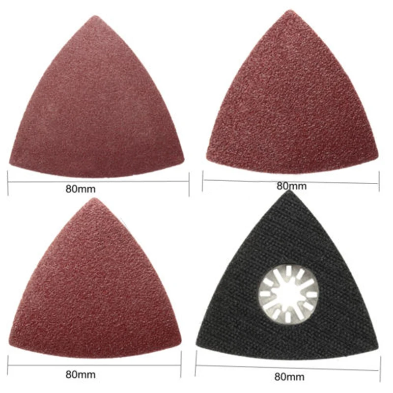 

31Pcs 60/80/120 Grit Sanding Sheets Paper Pads Set Saw Blade Triangle Sander Sandpaper Abrasive Tool Kit For Fein Multimaster
