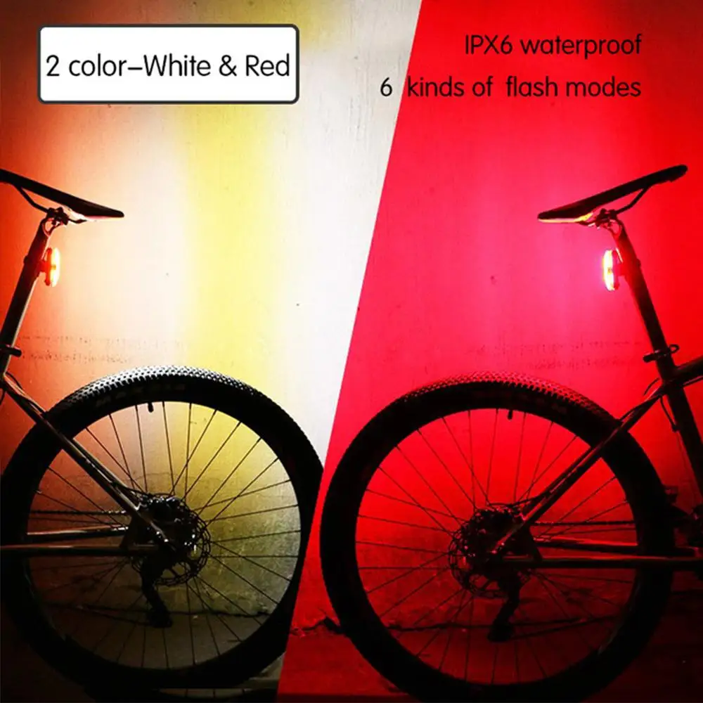 Bike Light USB Rechargeable LED Taillight Super Bright Cycling Tail Safety Warning Flash Bicycle | Спорт и развлечения