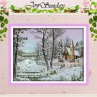 Зимний зимний рисунок, счетный крест, 11CT 14CT, набор крестиков, оптовая продажа, набор крестиков, вышивка, рукоделие