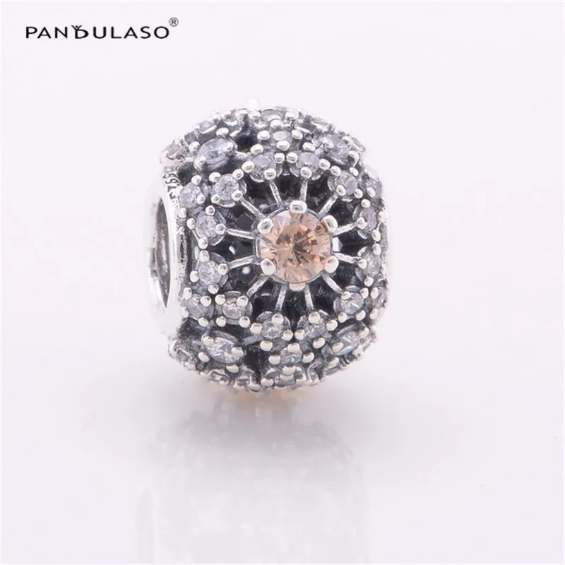 Бусины сделай сам Шарм с блестящим снегом подходят для оригинальных серебряных