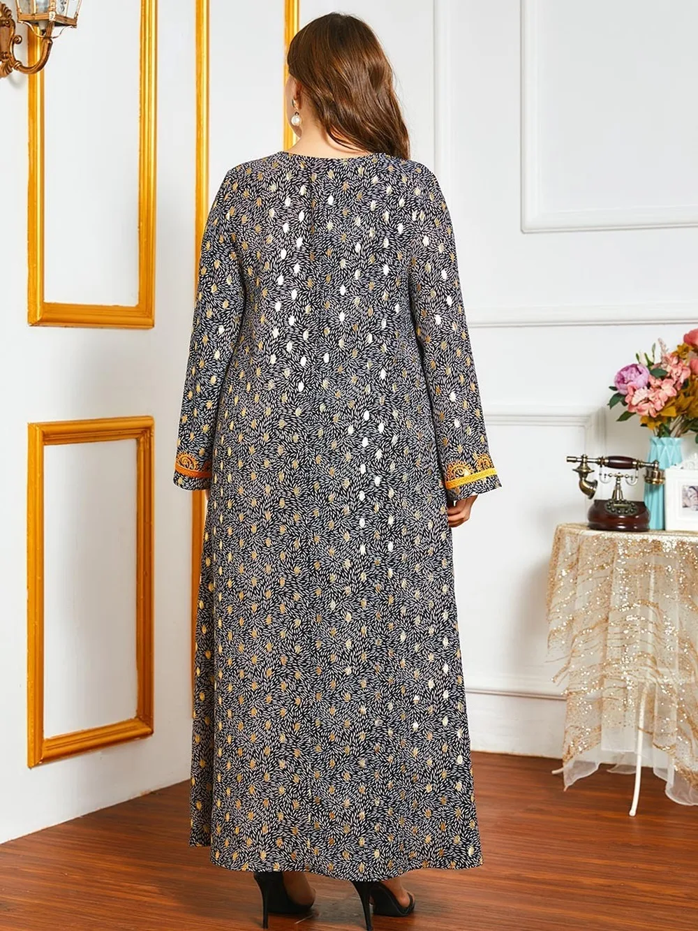 

African Dubai Abaya Turkey Hijab Muslim Dress Maxi Dresses For Women Islam Clothing Kaftan Robe Femme De Moda Musulmana 2021