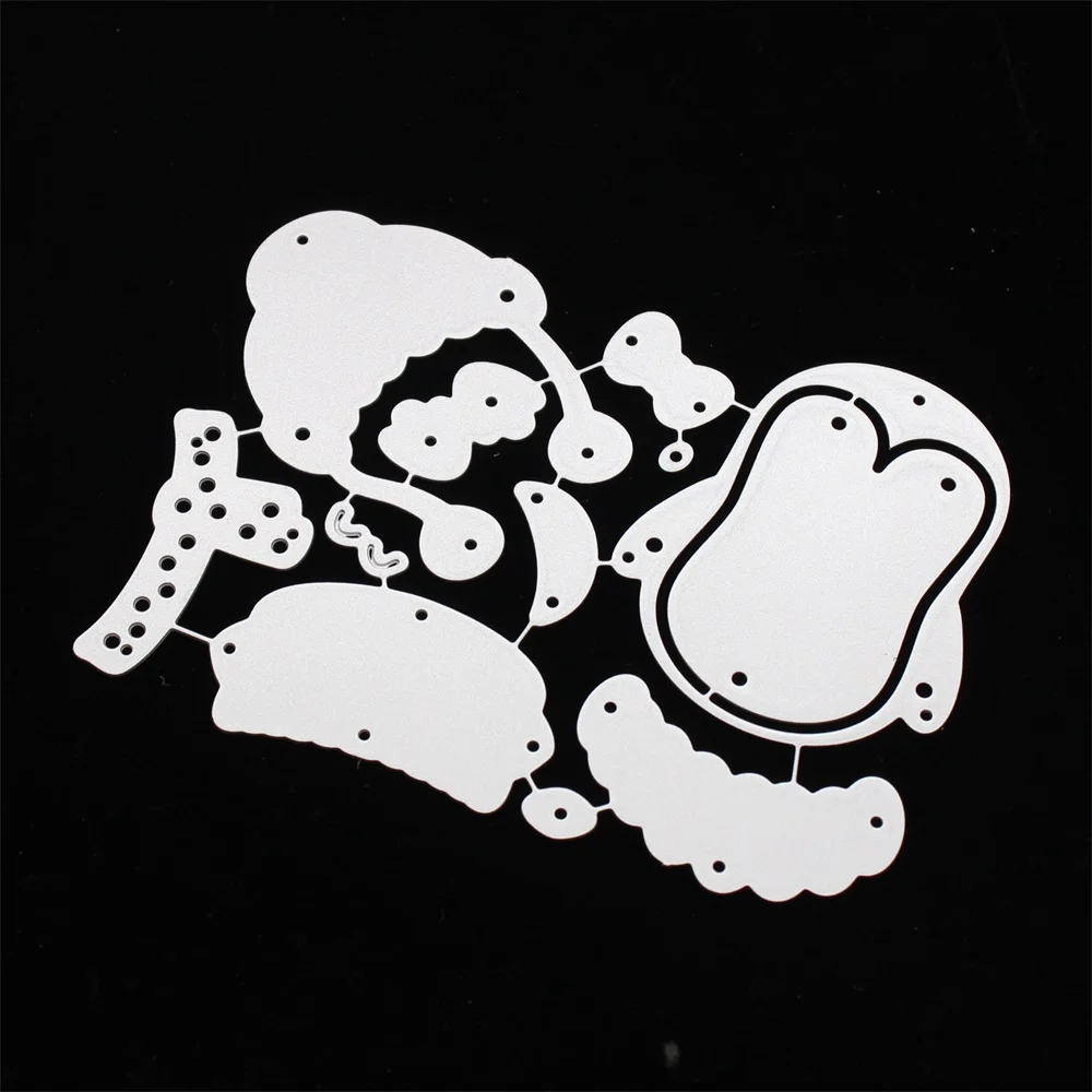 

KSCRAFT Cute Penguin Builder Metal Cutting Dies Stencils for DIY Scrapbooking Decorative Embossing DIY Paper Cards