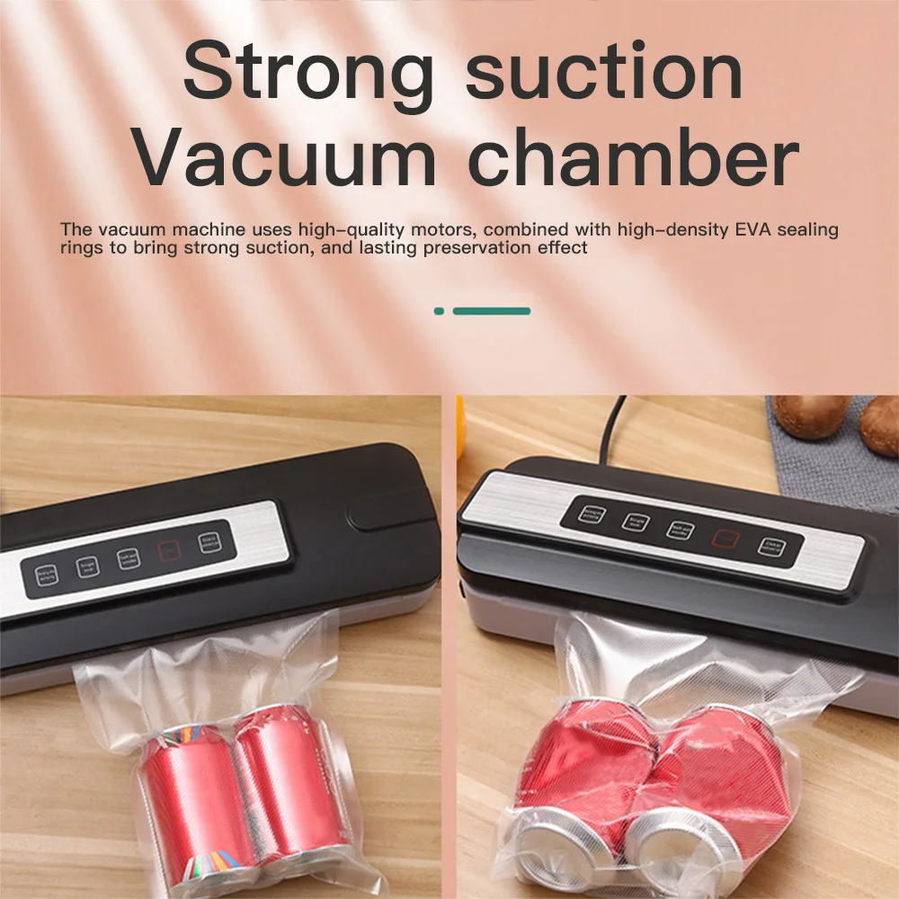 

220V/110V Smart Automatic Commercial Household Food Vacuum Sealer Packaging Machine Include 10Pcs Bags Vacuum Food Sealer
