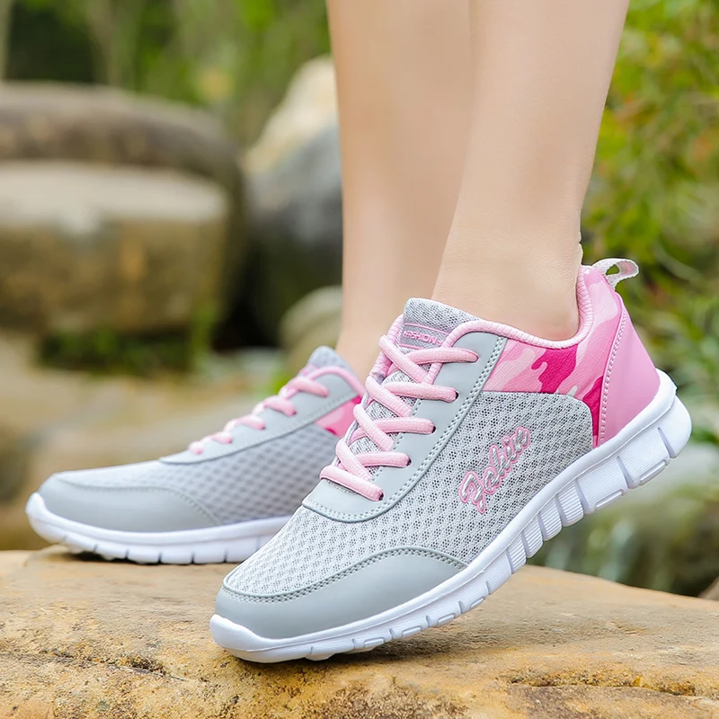 

Women's Sports Shoes Running Shoes Girls Summer Ultra Light Breathable Sneakers Ladies Walking Shoes Jogging Zapatos De Mujer