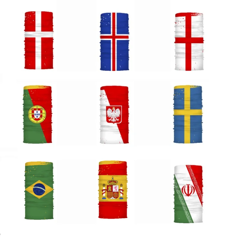 

4 Season Fashion Neck Gaiter Elastic Comfortable Swiss Sweden Denmark Country Flag Magic Bandana