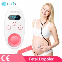 fetal doppler baby heart rate monitor ultrasound waterproof detector no radiation stethoscope household color lcd curve portable