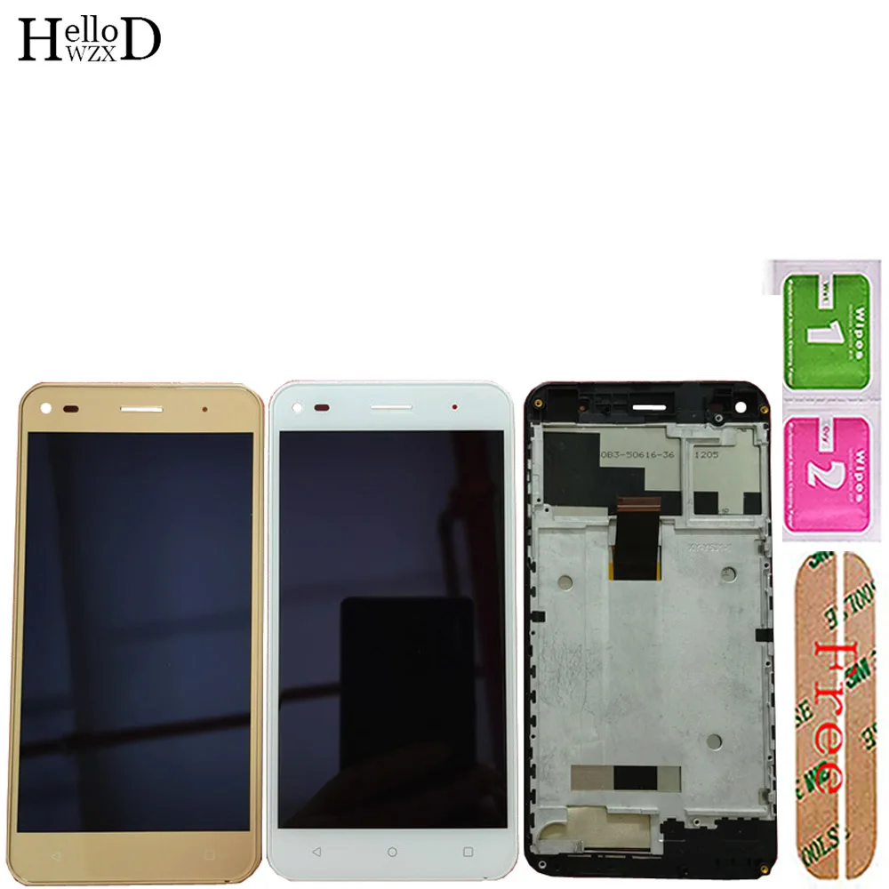 

LCD Display With Touch Screen For Nomi i5030 Evo X LCD Display With Digitizer Panel Lens Sensor With Frame Tools 3M Glue