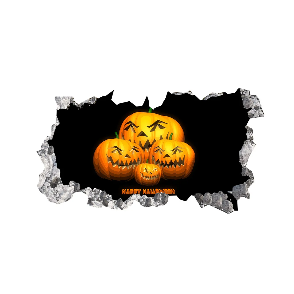 2019 lnnovatic модели забавные наклейки на стену в виде головы тыквы Хэллоуин для