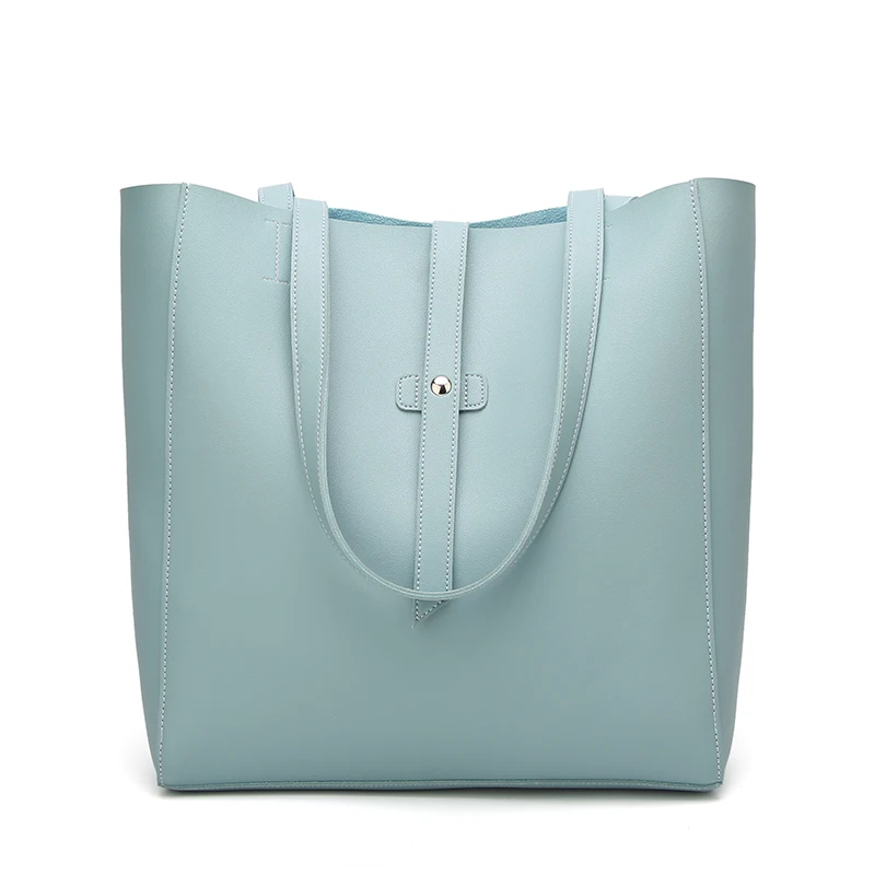 

2021 Women Shoulder Bag Ladies Lychee Pattern Tote Bag Fashion Hand Bags Women 's New Pure Color Simple Handbags