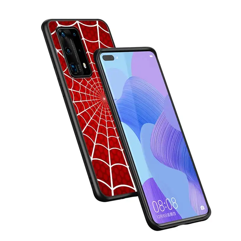 hero spiderman marvel for huawei p20 p30 p40 5g p50 p10 pro lite e plus p9 p8 lite mini silicone soft black phone case free global shipping