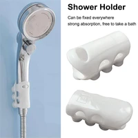 sm shower head holder suction cup home bathroom shower adjustable holder silicone wall suction vacuum cup portable free ship