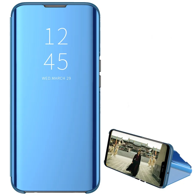 Умный зеркальный флип-чехол для huawei Honor 20 Pro Lite 10 8A 8S 8X9 Lite P20 P30 mate 20 Lite Pro Y6 Y7 Y5 Y9 P Smart Nova 3