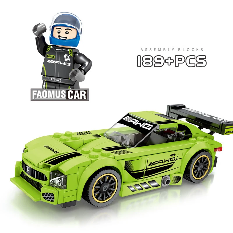 2021 новая модель 185 шт. гоночная строительство кирпич высокотехнологичные