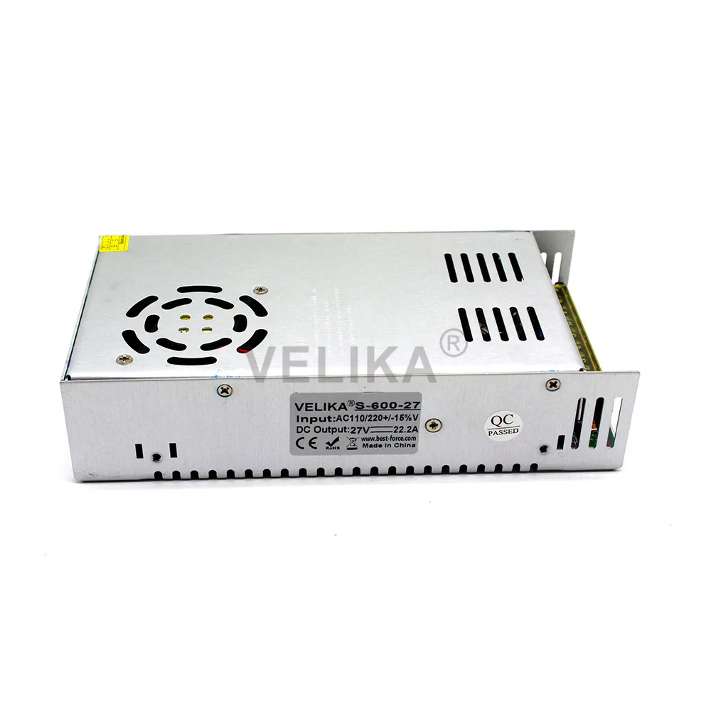 Универсальный DC27V 22.2A 600 Вт трансформатор напряжения AC DC выключатель питания